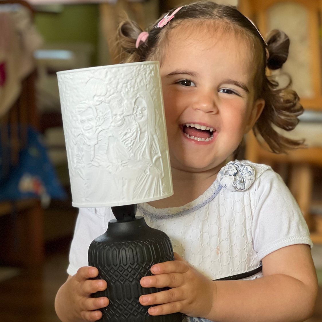 Egyedi 3D lámpa hangulatos fénnyel