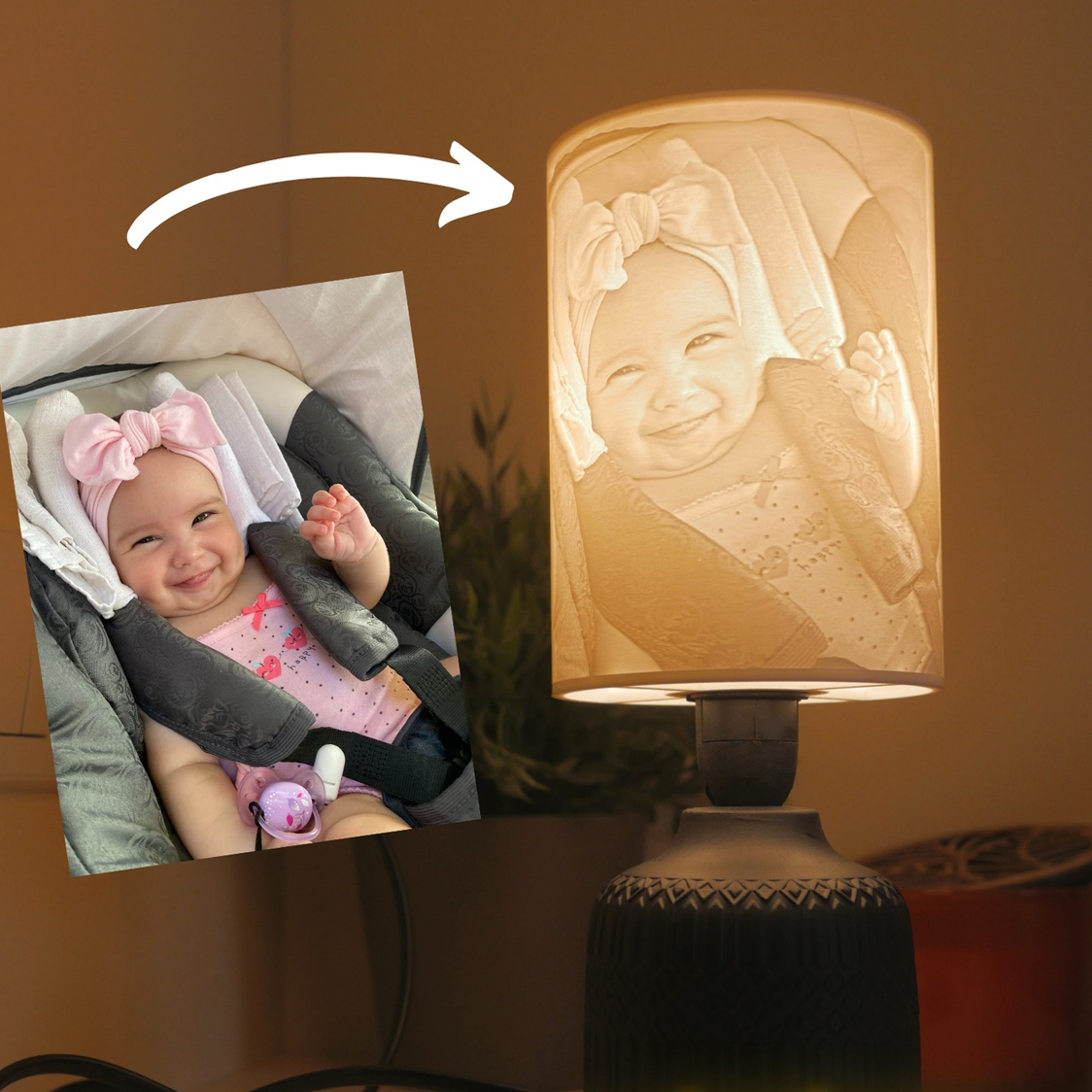 Emlékeket idéző 3D lámpa az otthonban